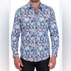 Robert Graham Fleming Long Sleeve Collard Shirt 2XL
